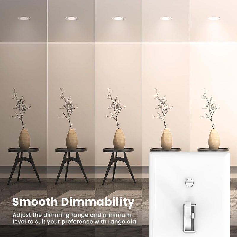 Feit Electric Toggle Dimmer with Light Switch for Dimmable LED Light Bulbs, Single Pole or 3-Way, Wall Plate and Wire Nut Installation Included, DIM/Toggle/2, 2 Pack - Image 4